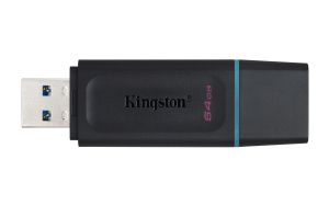 Stick de memorie USB KINGSTON DataTraveler Exodia 64GB, USB 3.2 Gen 1, negru